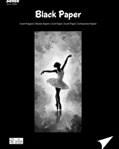 Sense A4 Papir Sort - 30 ark| Kontorartikler