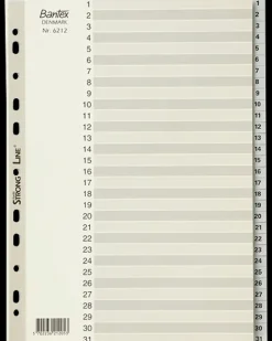 Bantex A4 register - 1-31| Kontorartikler