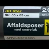 Affaldspose med snøreluk 30 L| Affaldsspande Og -Poser