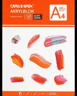 AUREUO Akrylblok A4 - sort| Øvrige Hobbyartikler