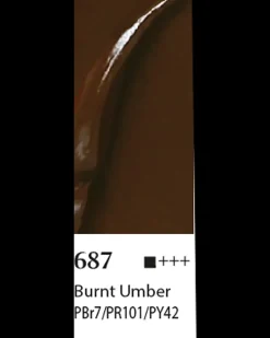 Belluno Akrylfarve 100 ml Burnt umber| Akrylmaling