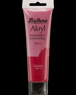 Belluno Akrylfarve 100 ml Crimson| Akrylmaling