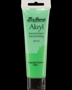 Belluno Akrylfarve 100 ml Emerald green| Akrylmaling
