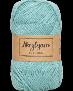 Akrylgarn 50 g - azurgrøn| Sy Og Strik