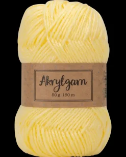 Akrylgarn 50 g - gul| Sy Og Strik