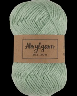 Akrylgarn 50 g - lysegrøn| Sy Og Strik