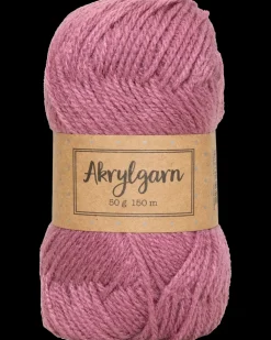 Akrylgarn 50 g - mørk rosa| Sy Og Strik