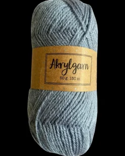 Akrylgarn 50 g - støvet blå| Sy Og Strik