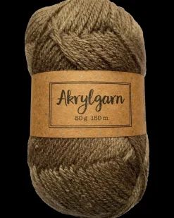 Akrylgarn 50 g - valnød| Sy Og Strik