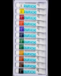 Akvarelfarvesæt - 12 ml| Øvrige Hobbyartikler