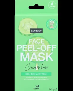 Sence Ansigtsmaske peel-off agurkeekstrakt 4-pak| Kosmetik Og Personlig Pleje