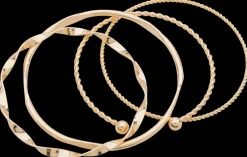 Armbånd 4 stk. - guld| Smykker & Hårpynt