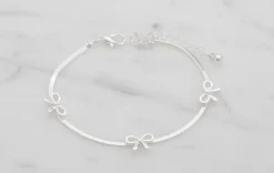 Armbånd med sløjfer - sølv| Smykker & Hårpynt