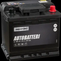 BRANFORD Autobatteri 50Ah +højre| Auto- Og Mc-Batterier