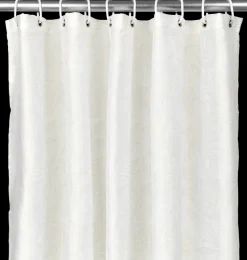 Sjöbo Home Badeforhæng 140 x 200 cm - Hvid/sand| Badeværelsesartikler