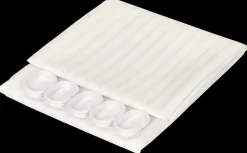 Sjöbo Home Badeforhæng 140 x 200 cm - Sand stribet| Badeværelsesartikler