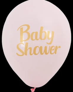 Ballon baby shower lyserød 6-pak| Festartikler