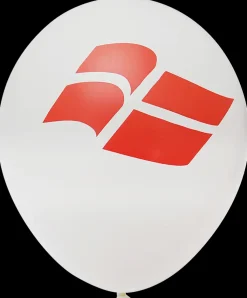 Ballon H. 25 cm 6-pak - dannebrog| Festartikler