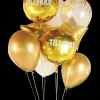 Ballonbuket guld 10-pak| Festartikler|Nytårspynt