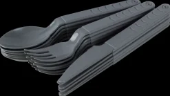 Bestik genanvendelig 18 dele - assorteret farve| Service Og Bestik