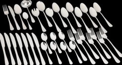 SJÖBO Bestiksæt 36 dele - blank| Service Og Bestik