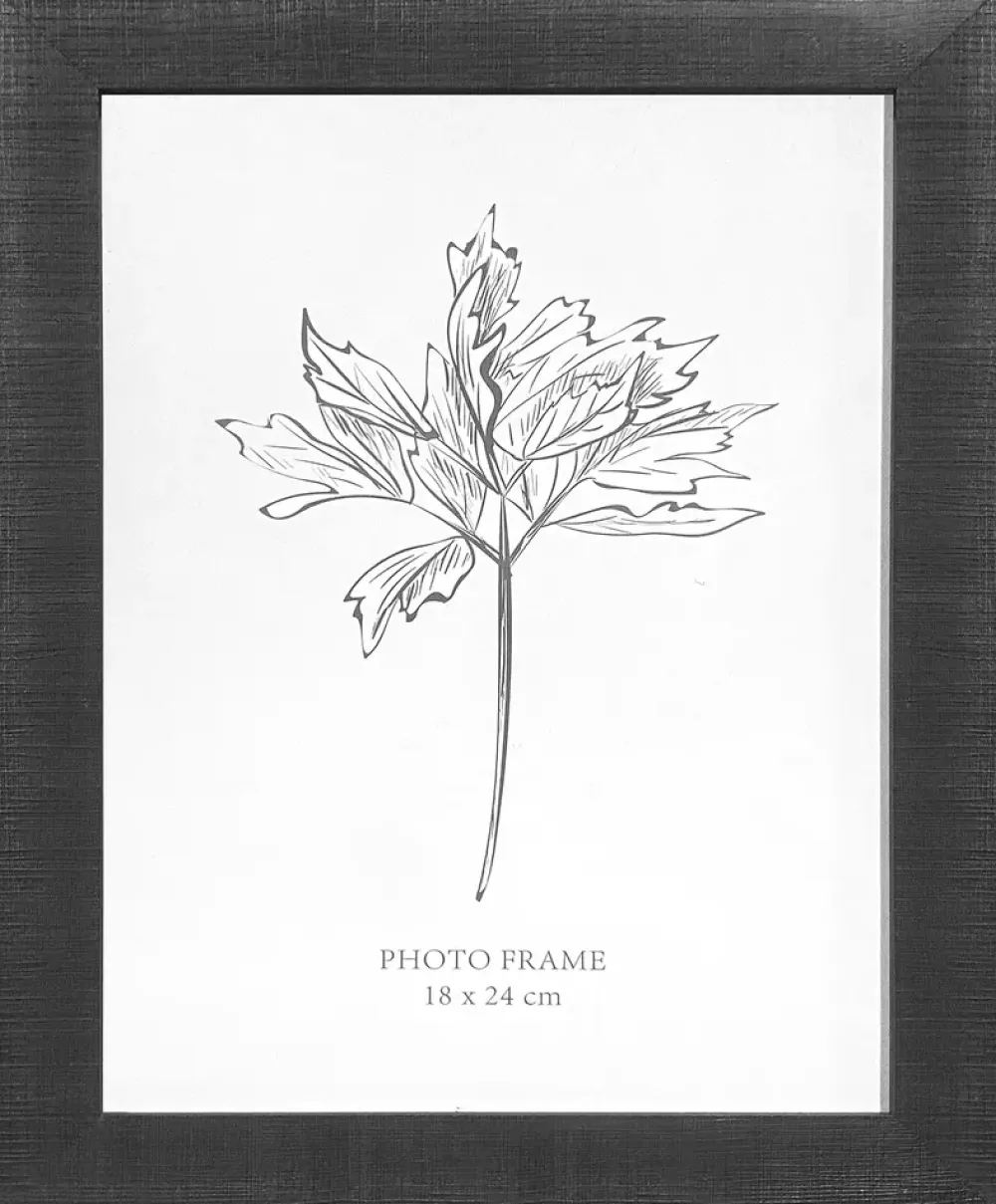 Billedramme 18 x 24 cm sort blank| Billedrammer