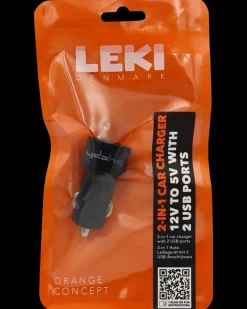 Leki Denmark Biloplader 2 x USB| Mobiltilbehør