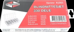 Mitsutomo Blindnittesæt 330 stk.| Øvrige Værktøjsartikler