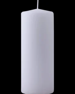 Bloklys Ø5,8 x H15 cm hvid| Lys Og Olielamper