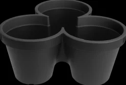 Blomsteropsats 3-delt - antacit grå| Potter, Krukker Og Plantemøbler