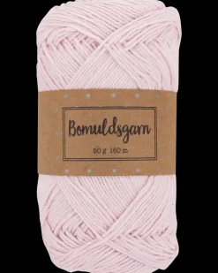 Bomuldsgarn 50 g - baby pink| Sy Og Strik