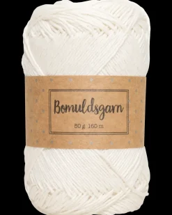 Bomuldsgarn 50 g - hvid| Sy Og Strik