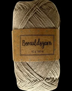 Bomuldsgarn 50 g - lys brun| Sy Og Strik