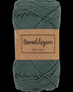Bomuldsgarn 50 g - mørkegrøn| Sy Og Strik