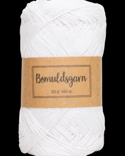 Bomuldsgarn 50 g - optisk hvid| Sy Og Strik