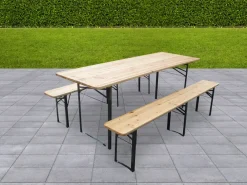 Bord og bænkesæt L. 217 cm| Bord- Og Bænksæt