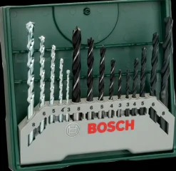 Bosch Borsæt træ/metal/mur 15 dele| Bor