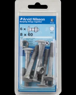 Arvid Nilsson Bræddebolt M8 x 60 mm 6-pak| Øvrige Monteringsbeslag
