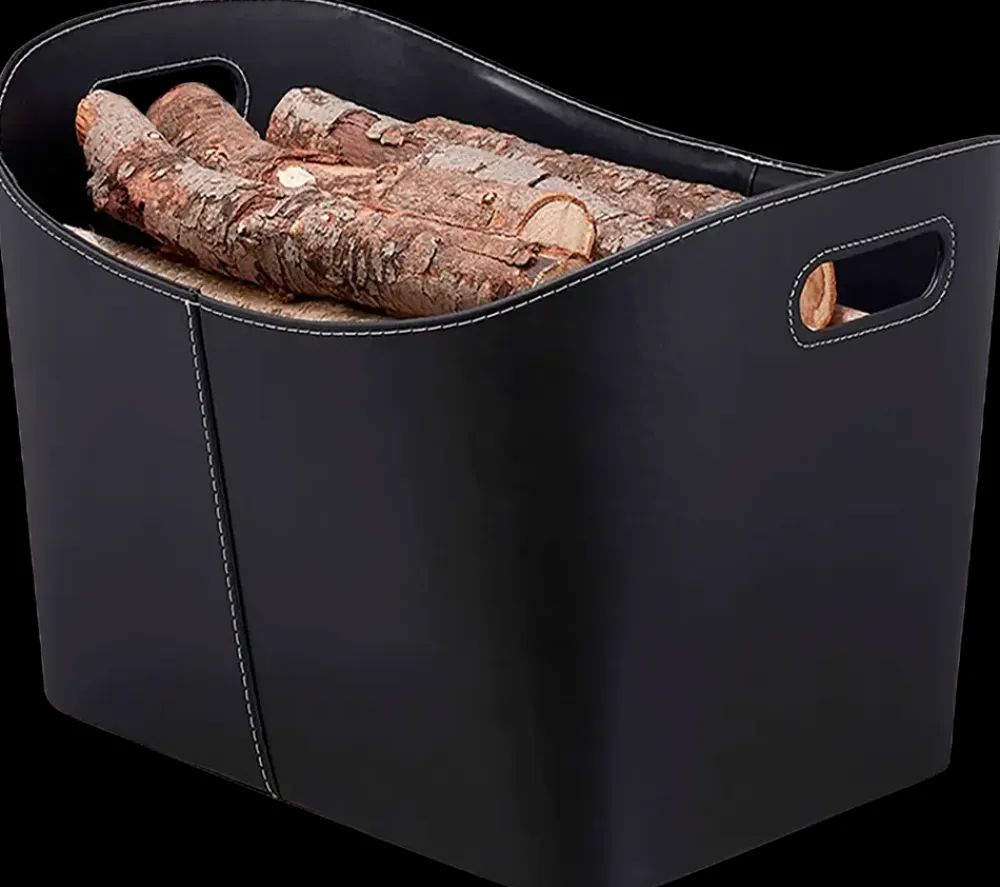 Heatmax Brændekurv Sort 55 x 40 x 35 cm| Brændeovnstilbehør