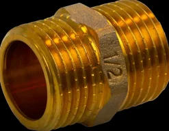 Brystnippel 1/2'' - messing| Rør Og Fittings