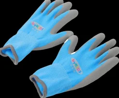 byKIDS Junior Handsker Str 4-6 år - blå| Arbejdshandsker Og Havehandsker