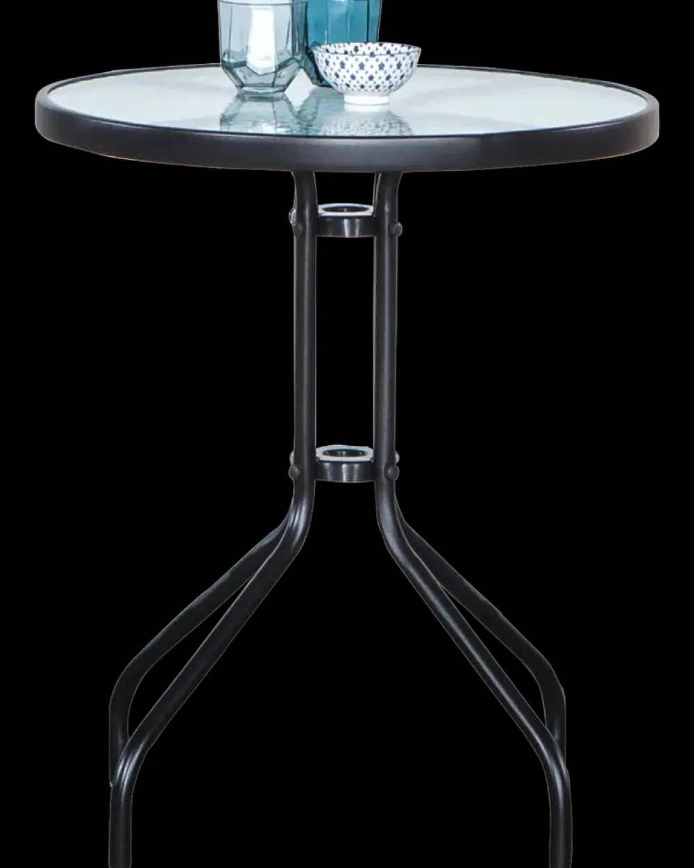 Cafebord Ø60 cm sort stål| Haveborde