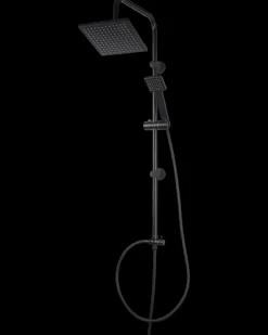 Carlsbad Brusesæt med 2 brusere firkantet - sort| Brusesæt Og -Slanger