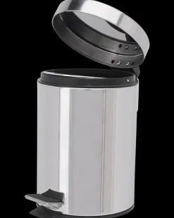 Carlsbad Pedalspand 3 liter og toiletbørste stål| Badeværelsesartikler