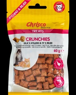 Chrisco Crunchies Kylling & Rejer 60 g| Hundefoder, Kattemad Og Godbidder