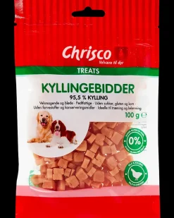 Chrisco Kyllingebidder 100 g| Hundefoder, Kattemad Og Godbidder