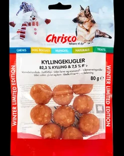 Chrisco Kyllingekugler 80 g| Hundefoder, Kattemad Og Godbidder