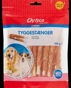 Chrisco Tyggestænger med kylling 200 g| Hundefoder, Kattemad Og Godbidder