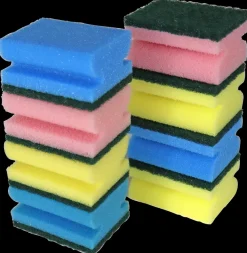 Clean Action Skuresvamp med greb 8-pak| Rengøringsartikler