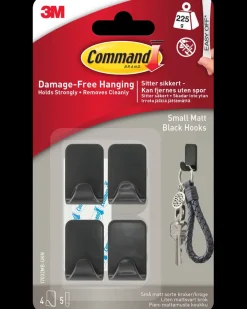 Command ™ 4 Kroge og 5 Strips - Matsorte Små| Kroge Og Ophæng